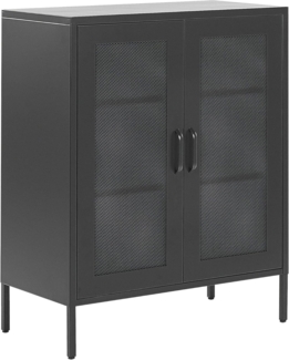 'Wakatipu' Sideboard mit zwei Türen, 102 x 40 x 80 cm, Schwarz
