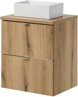 Waschtisch Skelbolu 50x71x40 cm Eicheoptik [en. casa]