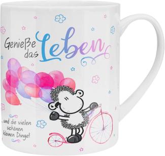 XL-Tasse mit Spruch Geniee das Leben