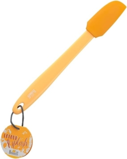 Birkmann Mini Teigschaber Colour Splash, Küchenschaber, Schaber, Silikonkopf mit Kunststoffgriff, Orange, 27 cm, 421721