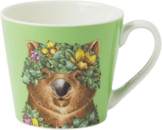 Maxwell & Williams DX1326 Becher 370 ml WILD PLANET Wombat, Porzellan, in Geschenkbox