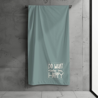 MTOnlinehandel Strandtuch "Fernweh" • Badetuch XXL • 100x200 cm • Schnelltrocknend, Baumwolle & Mikrofaser Mix (1-St), extra groß • weich & saugfähig