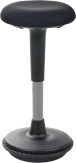 Wackelhocker ESTELL Stoff Schwarz