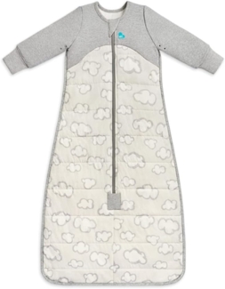 Love To Dream Schlafsack warm, 6–18 Monate, Südpolgrau, 2,5 Tog für Kälte (16–20 °C), Langarm und Steppdecke, maschinenwaschbare Baumwolle, 2 Reißverschlüsse, Von Hebammen empfohlen