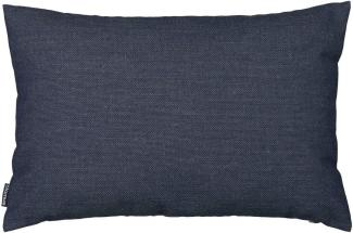 Blomus SIVO Kissen, Dekokissen, Kopfkissen, Wolle, Kunstfaser, midnight blue, 58x38 cm, 65889