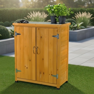 Gartenschrank, natur 75 cm × 40 cm × 90 cm
