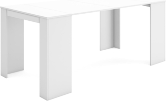 Skraut Home | Ausziehbarertisch | Multifunktionaler ausziehbarer | 180 | Für 8 Gäste | Esszimmertische | Moderner Stil | Weiß