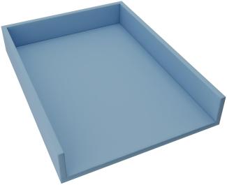 REGALIK Wickelaufsatz für Kommode 72x50 cm - Abnehmbar Wickeltischaufsatz für Kommode in Blau - Abgeschlossen mit ABS Material 1mm