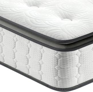 Vesgantti Matratze 90x200 Federkernmatratze 7-Zonen Taschenfederkernmatratze Modern Tonnentaschenfederkernmatratze Comfort Boxspring Mattress (H4, Fashion Pillow-top 26cm)