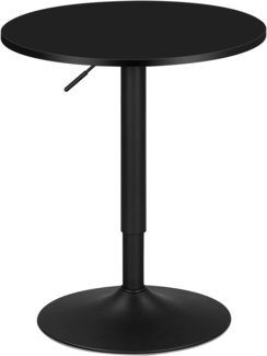 Höhenverstellbarer Bartisch Schwarz