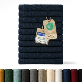 Blumtal Gästehandtücher 30x30 cm - weich und saugstark, Frottee (12-St), 12er und 24er Set, 100% Baumwolle