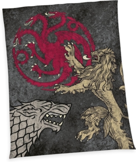 Klaus Herding GmbH Game of Thrones Wellsoft-Flauschdecke, 100% Polyester, Wellsoft, 200x150 cm