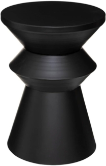 Atmosphera - Couchtisch Sohan - Metall - schwarz D. 49 cm - Schwarz