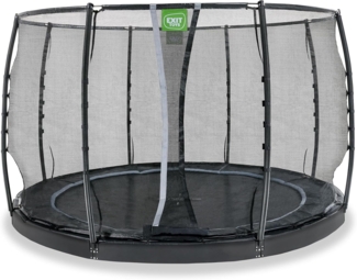 EXIT Trampolin Dynamic Ground Level 305 cm schwarz mit Netz