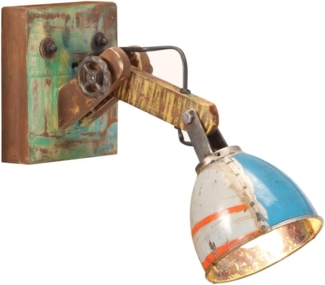 vidaXL Wandleuchte Industrie-Stil Mehrfarbig Rund E27 344407
