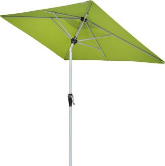 Doppler Sonnenschirm / Kurbelschirm "Active Auto Tilt 210 x 140" mit Höhenverstellung, freshgreen, 210 x 140 cm