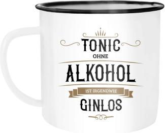 MoonWorks Tasse ''le Tasse Becher Tonic ohne Alkohol ist irgendwie Ginlos Gin Kaffeetasse Moonworks'', liert und mit Aufdruck