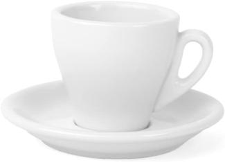 Holst Porzellan IT 001 FA3 Mokka Espresso Set Italiano 0,08 l mit UTA 111, weiß, 11 x 11 x 6. 5 cm, 2 Einheiten