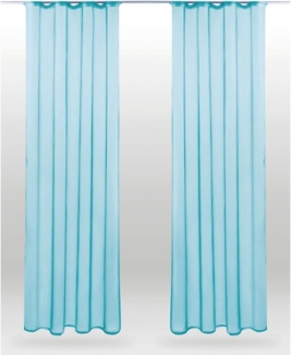 Bestlivings Vorhang, Kräuselband (2 St), transparent, Voile, Gardinenset "Transparent" mit Universalband