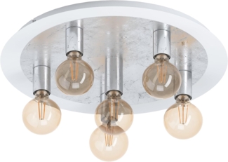 EGLO PASSANO LED Deckenleuchte weiß, silber 6xE27