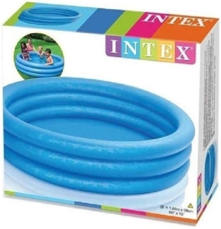 Pool 3-Ring Crystalblue, 168x38 cm