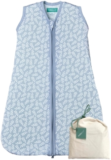 molis&co. Baby Schlafsack Sommer. 100% Baumwolle (Oeko-TEX 100). 0.5 Tog Sommerschlafsack Atmungsaktiv Babyschlafsack 85 cm für Jungen Mädchen Neugeborene 6-18 Monate. Blue Garden.