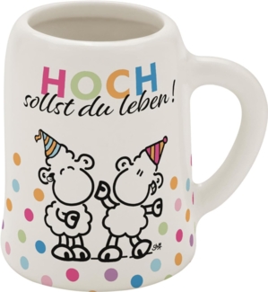 Schnapskrug Schnapsglas Stamper Keramik Sheepworld HOCH 73839