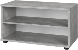 Vicco Wohnzimmerschrank Beton 70.8x38.9 cm mit 2 Fächern, Berno