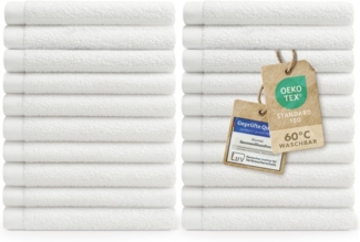 Blumtal Gästehandtücher 30x30cm - weich und saugstark, Frottee (24-St), 12er und 24er Set, 100% Baumwolle