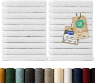 Blumtal Gästehandtücher 30x30cm - weich und saugstark, Frottee (24-St), 12er und 24er Set, 100% Baumwolle