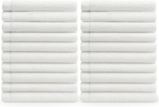 Blumtal Gästehandtücher 30x30cm - weich und saugstark, Frottee (24-St), 12er und 24er Set, 100% Baumwolle