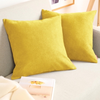 Blumtal Kissenbezug Chenille - Kuscheliges Zierkissen, (2 Stück), mit verstecktem Reißverschluss im praktischen Set