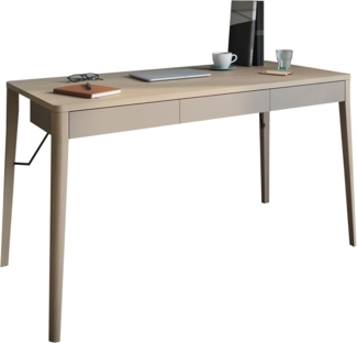 Schreibtisch Match 3S MK01 (Farbe: Eiche / Beige Hell)