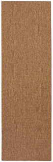 Flachgewebe Läufer Nature Naturbraun in Sisaloptik - 80x450x0,5cm