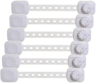 Dreambaby G1435 Twist 'N Lock Mehrzweckverschluss 6er weiß