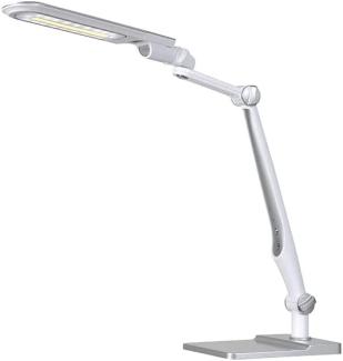 Hansa LED-Tischleuchte Multiflex, silber, Klemme und Fuß