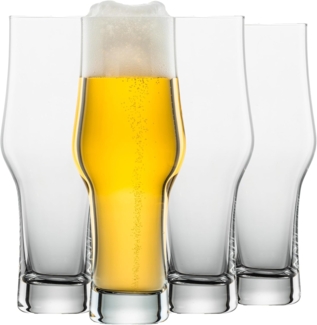 SCHOTT ZWIESEL IPA Glas Beer Basic 0,3 (4er-Set), klassisches Bierglas für IPA Bier, spülmaschinenfeste Tritan-Kristallgläser, Made in Germany (Art.-Nr. 123648)