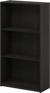 Furinno Basic Bücherregal mit 3 Fächern, Aufbewahrungsregal, Verbundholz, Espresso, 23. 49x23. 49x100. 33 cm