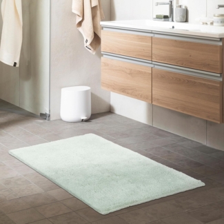 SCHÖNER WOHNEN-Kollektion Badematte Bahamas Uni, Höhe 30 mm, fußbodenheizungsgeeignet, Baumwolle, rechteckig, beidseitig verwendbar