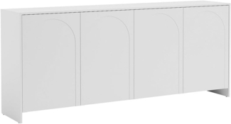 Vente-unique - Buffet - 4 Türen - Weiß - NALYRA von Maison Céphy