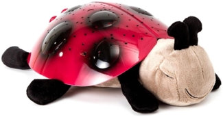 Cloud b Beruhigendes Nachtlicht Sternenprojektor | Sanfte Helligkeit | 3 Farben | 8 Sternbilder | Abschaltautomatik | Dämmerung Ladybug Rot