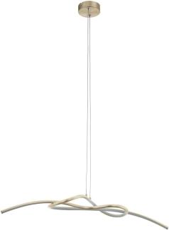 Eglo 97938 LED Pendelleuchte NOVAFELTRIA nickel-matt weiß L:90cm B:20cm H:150cm