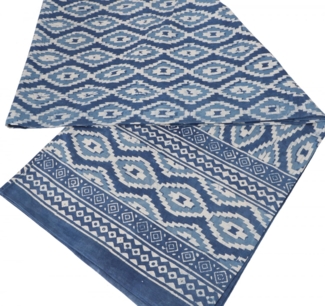 Guru-Shop Tagesdecke Blockdruck Tagesdecke, Bett & Sofaüberwurf,..