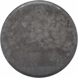 vidaXL Tischplatte Schwarz Ø40x2,5 cm Marmor 149190