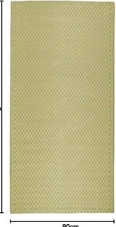 Teppich Läufer Terrasse Balkon 90x180 cm Gelb Muster Kunststoff Laursen 2830-03