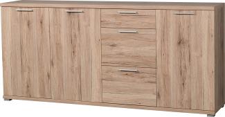 Sideboard TOP in Sanremo Eiche Nb., matt, ca. 192 x 88 x 40 cm