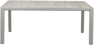 Siena Garden Dining Tisch Silva, 180 x 100 x 74 cm - Keramik, grau (C31060)