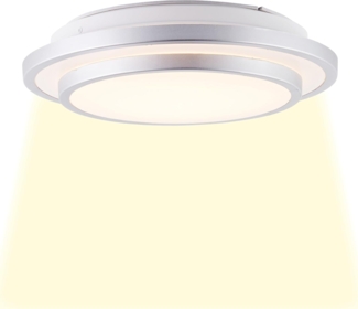 Brilliant Leuchten No. HK18381S21 LED Wand- und Deckenleuchte Luciano 28cm alu weiss