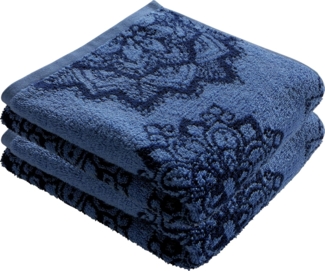 Erwin Müller Handtuch Handtuch "Mandala" 2er-Pack, Frottier, Walk-Frottier Motiv