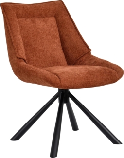 Duhome Esszimmerstuhl Ergonomisch 180° drehbar Rückstellfunktion Stuhl, Küchenstuhl Chenille